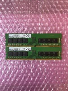 メモリ 32GB×2枚=64GB DDR4-2666 SAMSUNG 動作保証 メモリ 32GB×2枚=64GB DDR4-2666 SAMSUNG 動作保証 - メルカリ