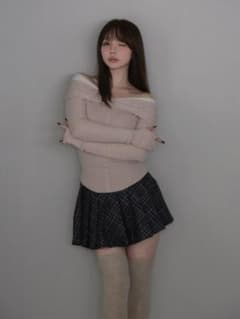 andmary Monica check pleats mini skirt - メルカリ