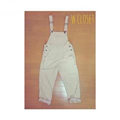 ［値下げ］w closet コーデュロイ オーバーオールのサムネイル