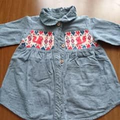 キッズ シャツ チュニック丈のサムネイル