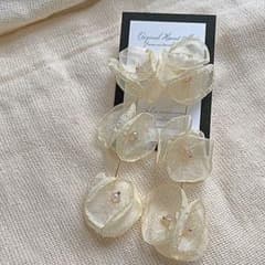 No.486 chiffon Flower pierce. (くり-む)のサムネイル