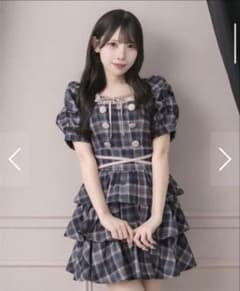 Pium クロスベルト半袖ティアードミニワンピース - メルカリ