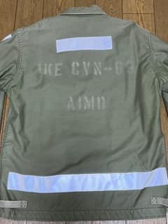 U.S.NAVY A-2デッキジャケット(Mサイズ)ステンシルのサムネイル