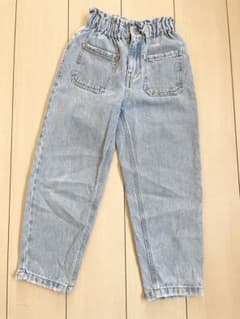 ZARA ガールズ　☆ デニム　ペーパーバッグ　9year 134 130のサムネイル