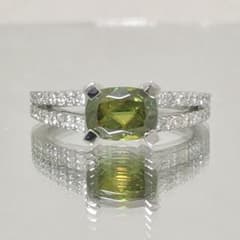 スフェーン1.39ct ダイヤ0.46ct プラチナ900 リング CG1128 - メルカリ