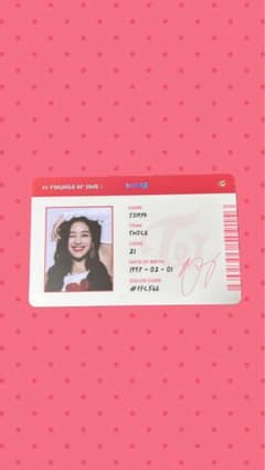 TWICE Formula of Love JIHYO IDカードのサムネイル
