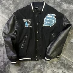 STUSSY スタジャン ブラックのサムネイル