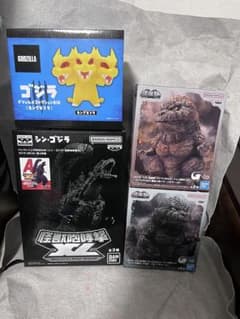 ゴジラ 特撮フィギュア4点セット バンプレくじPREMIUM含む