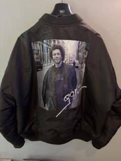 Mark Gonzales 80s MA-1ジャケット本人プリント黒ブラック Mark Gonzales 80s MA-1ジャケット フォトデザイン ブラウン - メルカリ