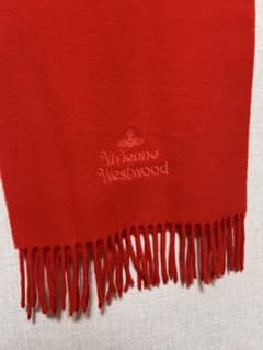 【美品】ヴィヴィアンウエストウッド　マフラー　レッドのサムネイル