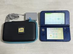 上画面IPS New ニンテンドー3DS LL メタリックブルー ポケモン - メルカリ