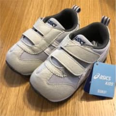 新品14センチアシックスアイダホベビーグレーのサムネイル