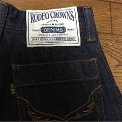 RODEO CROWNS＊ロデオ＊ワイドデニム＊新品タグ付、XS.のサムネイル