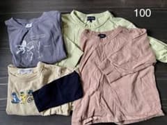 100 長袖　カットソー　4枚　まとめ売りのサムネイル
