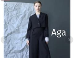 Aga未使用 ノーカラーショートジャケット ヤマダヤ スコットクラブ