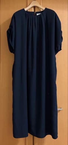ADORE アドーア　ジョーゼット　タックスリーブワンピース　コクーン　38 ADORE アドーア ジョーゼット タックスリーブワンピース コクーン 38