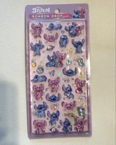 新品未開封　スティッチ ボンボンドロップシール　スティッチ&エンジェルのサムネイル