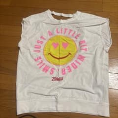 ZUMBA ノースリーブ ホワイト スマイルプリントのサムネイル