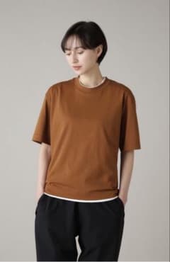 【新品】マーガレットハウエル MIZUNO 半袖Tシャツ レンガ サイズ2 新品】マーガレットハウエル MIZUNO 半袖Tシャツ レンガ サイズ2