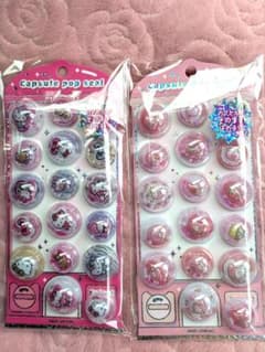 カプセルポップシールサンリオ 2種類セットのサムネイル
