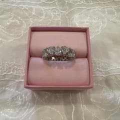 SWAROVSKI ペアシェイプカット フルエタニティリング - メルカリ
