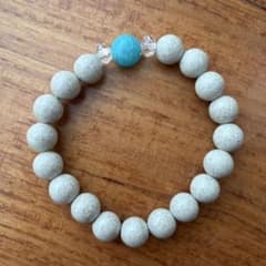 台湾 北投石 ブレスレット 正規品 保証書付き アマゾナイト 水晶