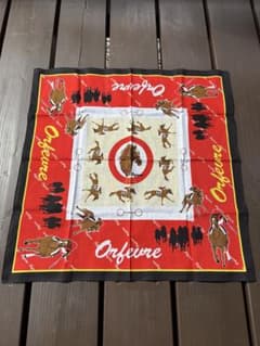 【未使用】オルフェーヴル Orfevre バンダナ ハンカチ 競馬のサムネイル