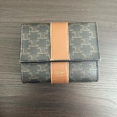 CELINE 三つ折り財布 ブラウンのサムネイル