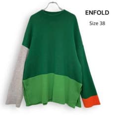 ENFOLD BI COLOR BOX PULLOVER エンフォルド ニット - メルカリ