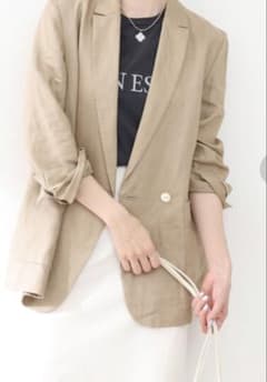 新品未使用】IENAフレンチリネンジャケット - メルカリ