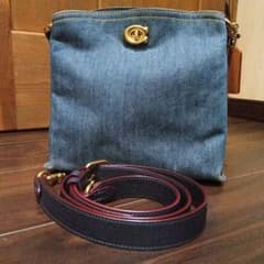 日本限定品 極美品 coach ウィロウ デニム 2way ショルダーバッグ