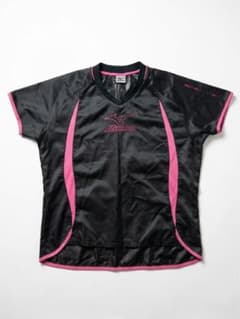 Mizuno バレーボールウェア 半袖シャツ ブラック/ピンク Mのサムネイル