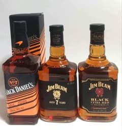 ジャックダニエル ジムビーム ウイスキー 3本セット - メルカリ