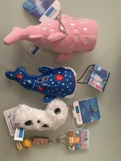 沖縄美ら海水族館 ぬいぐるみ キーホルダー 4点セットのサムネイル