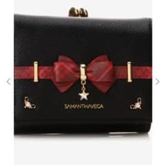 SAMANTHAVEGA チェックアクセントリボンガマ口折財布のサムネイル