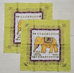 値下げ タイシルク 象柄クッションカバー2枚セット JIM THOMPSON