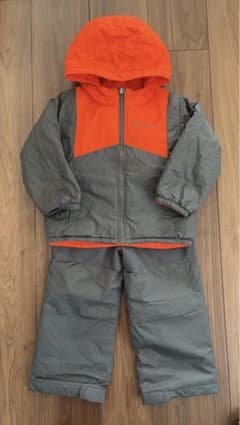 スキーウェアセット オレンジ/グレー Columbia ボード 冬 雪 3T - メルカリ