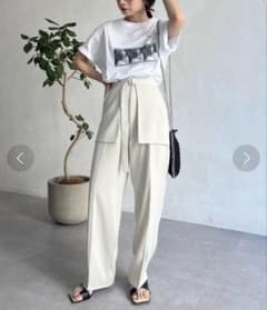 タグ付き新品 CAPRICIEUX LEMAGE レイヤード風ポケットパンツ