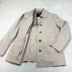 sato様 バーバリーロンドン ベージュ アンゴラ ショートコート ノバチェック バーバリーロンドン 裏ノバチェック ステンカラー ショートコート