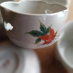 和食器 小鉢 3個セット 紅葉柄 陶器