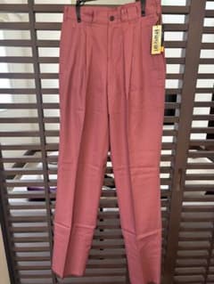 新品タグ付　Mr.JUNKO スラックス ピンク系　裾未処理品　サイズ73のサムネイル