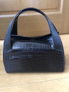 早い者勝ち‼️これ以上値下げしません‼️クロコダイル　ハンドバッグ【美品】のサムネイル