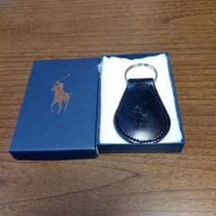 Ralph Lauren 黒 レザー キーホルダーのサムネイル