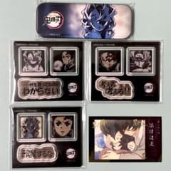 竈門炭治郎 累 アクリルステッカー ロング缶バッジ ブロマイド 鬼滅の