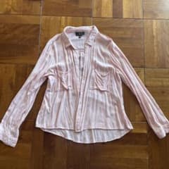 ICE Fashion ピンク ストライプ 長袖シャツ XSのサムネイル