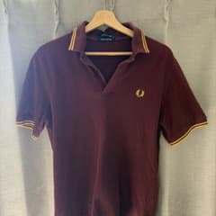 FRED PERRY ポロシャツ ボルドー 40インチのサムネイル