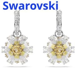 スワロフスキー ピアス Idyllia フラワー イエロー 正規品 新品 箱付 