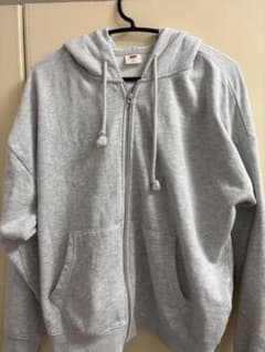 Levi's BOXY FIT ジップパーカー グレー Mのサムネイル