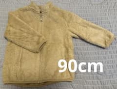UNIQLO BABY フリースジャケット ベージュ 90cmのサムネイル