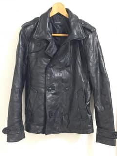 レザージャケット 本革 ライダース トレンチ メンズビギ 羊革 冬物 メンズのサムネイル